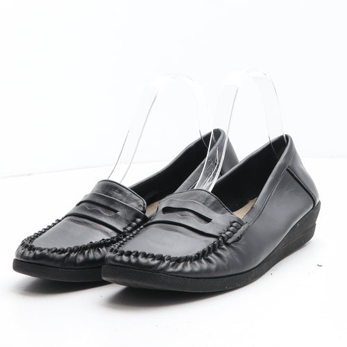 Softlites Womens Black Synthetic Loafer Casual UK