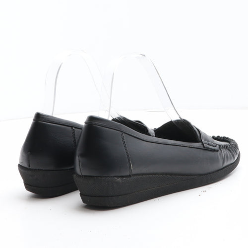 Softlites Womens Black Synthetic Loafer Casual UK