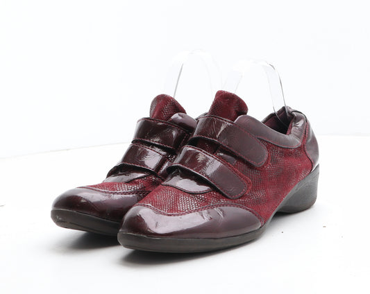 Preworn Womens Purple Synthetic Slip On Casual UK - UK Size Estimated 8 Croc Texture