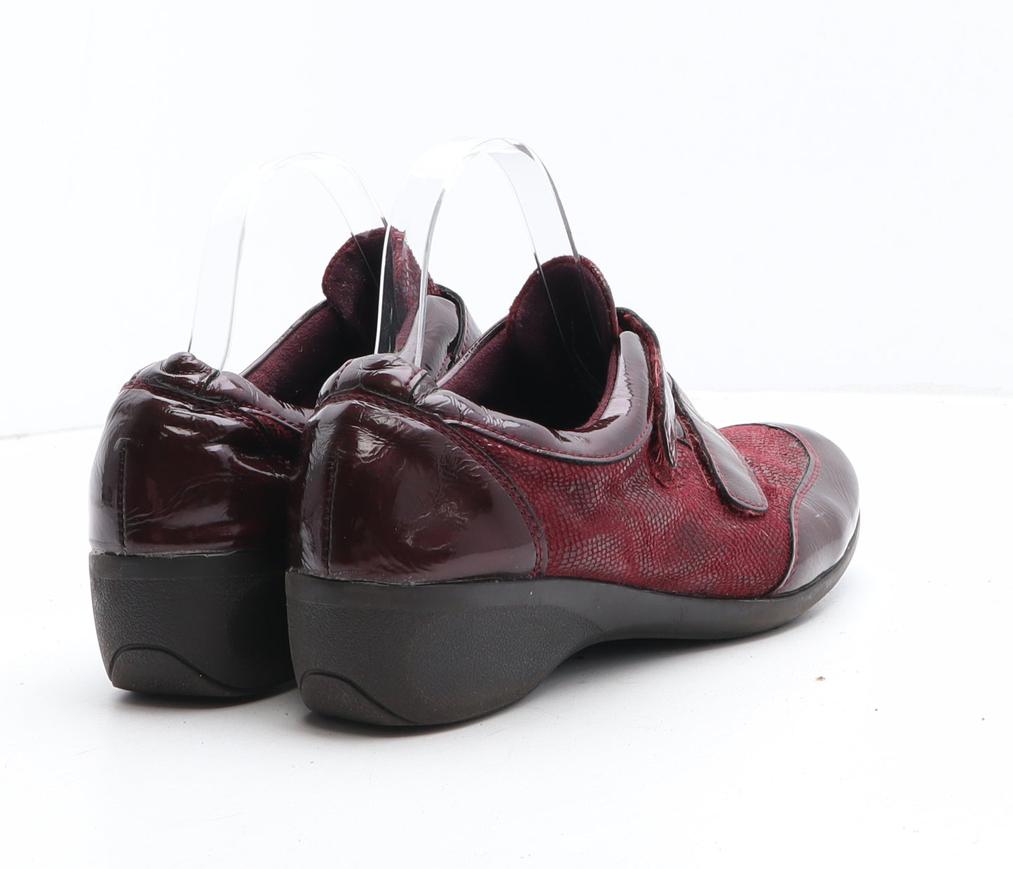 Preworn Womens Purple Synthetic Slip On Casual UK - UK Size Estimated 8 Croc Texture
