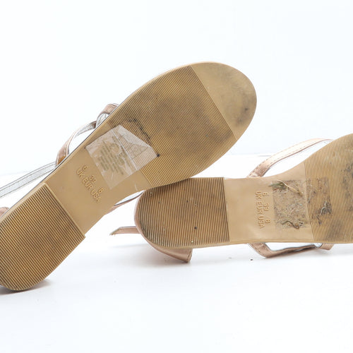 Atmosphere Womens Beige Synthetic Flat UK