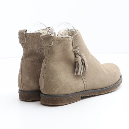 NEXT Girls Beige Synthetic Bootie Boot UK 1