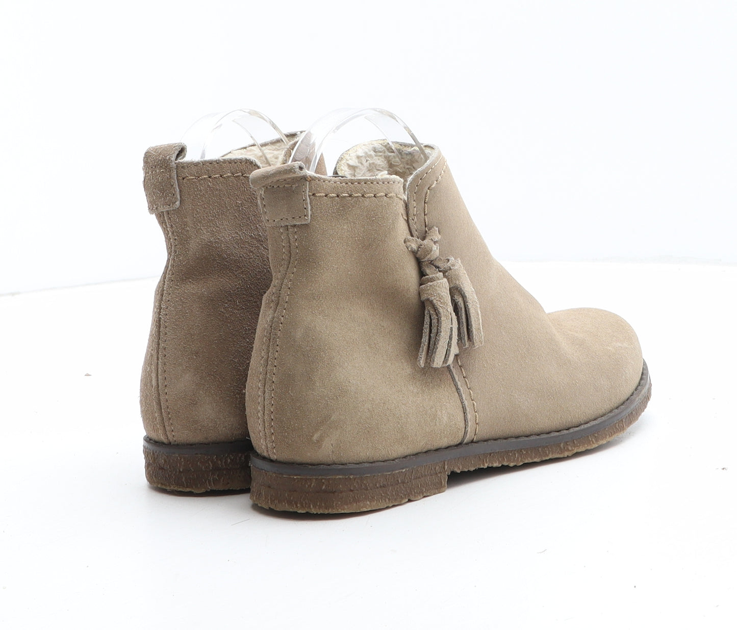 NEXT Girls Beige Synthetic Bootie Boot UK 1