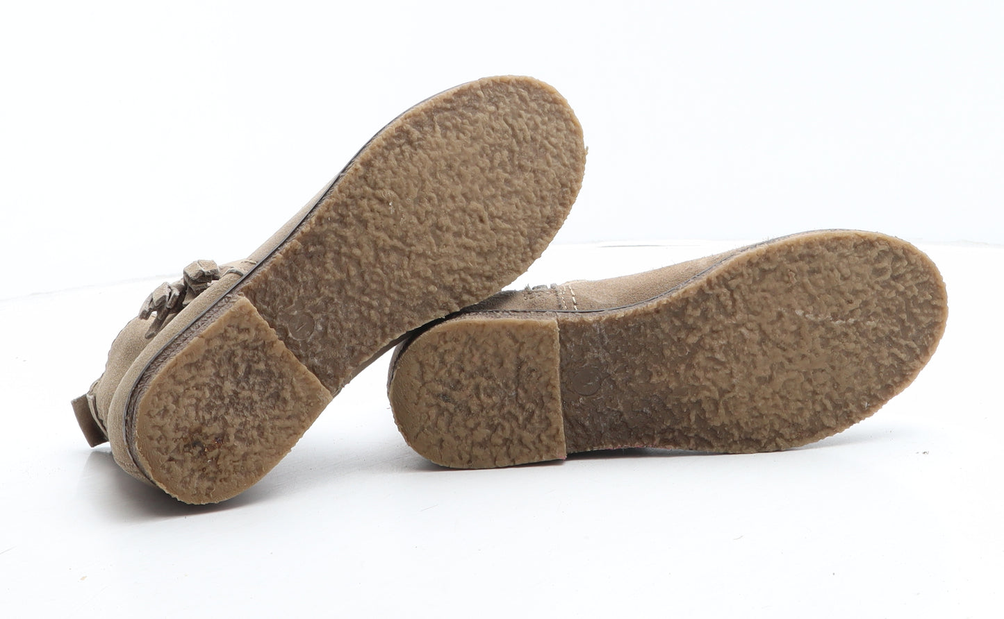 NEXT Girls Beige Synthetic Bootie Boot UK 1