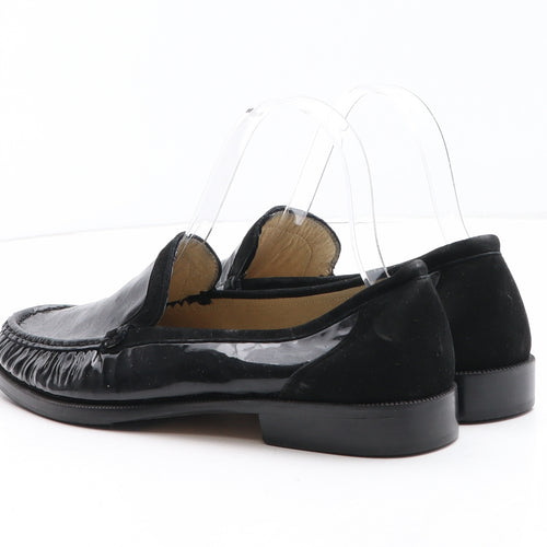 HB Womens Black Leather Loafer Casual UK
