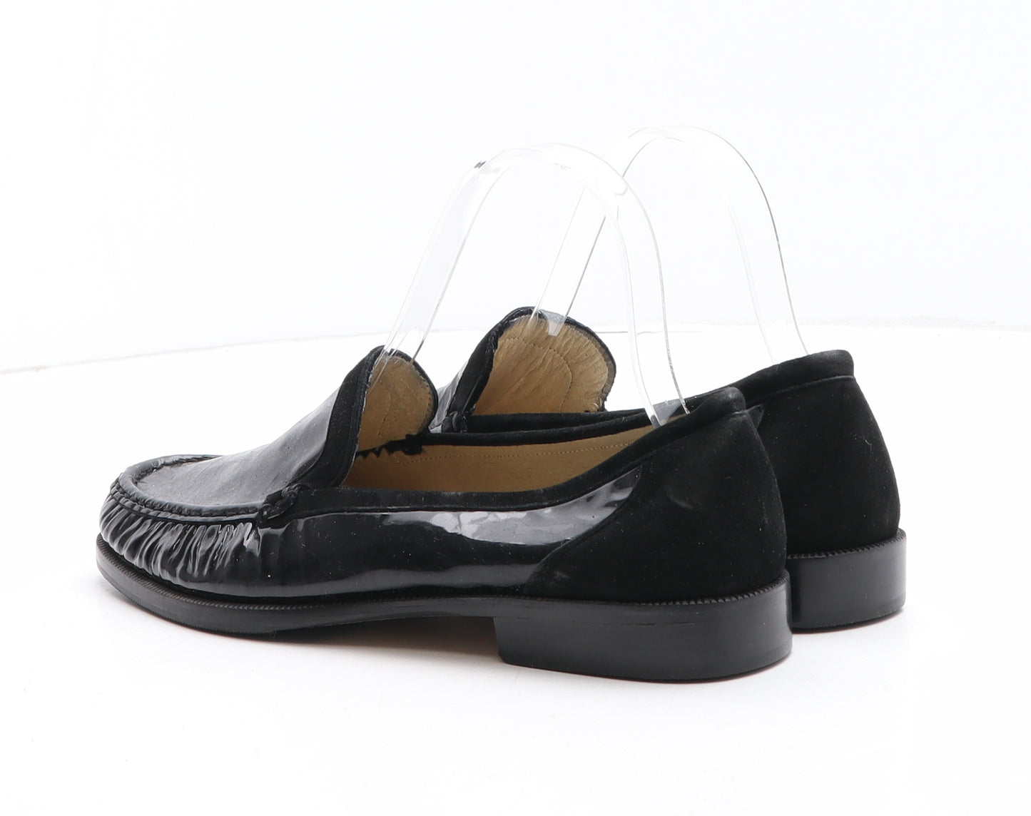 HB Womens Black Leather Loafer Casual UK