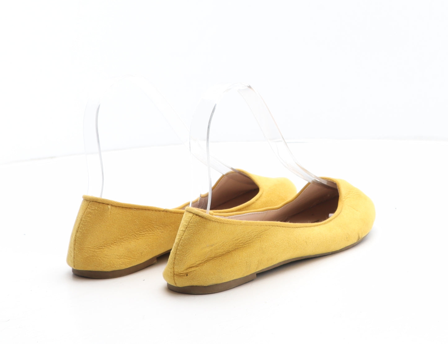 Primark Womens Yellow Synthetic Flat UK