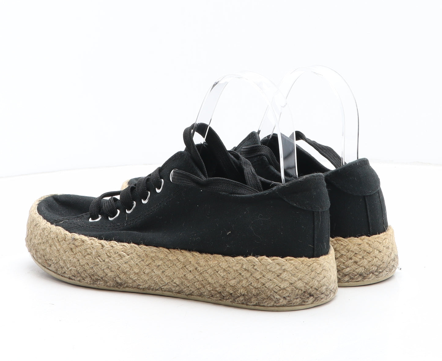 Primark Womens Black Synthetic Espadrille Casual UK