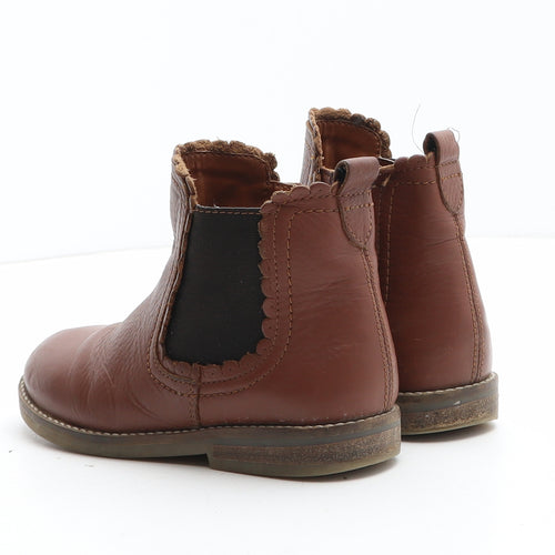 NEXT Girls Brown Synthetic Chelsea Boot UK 11