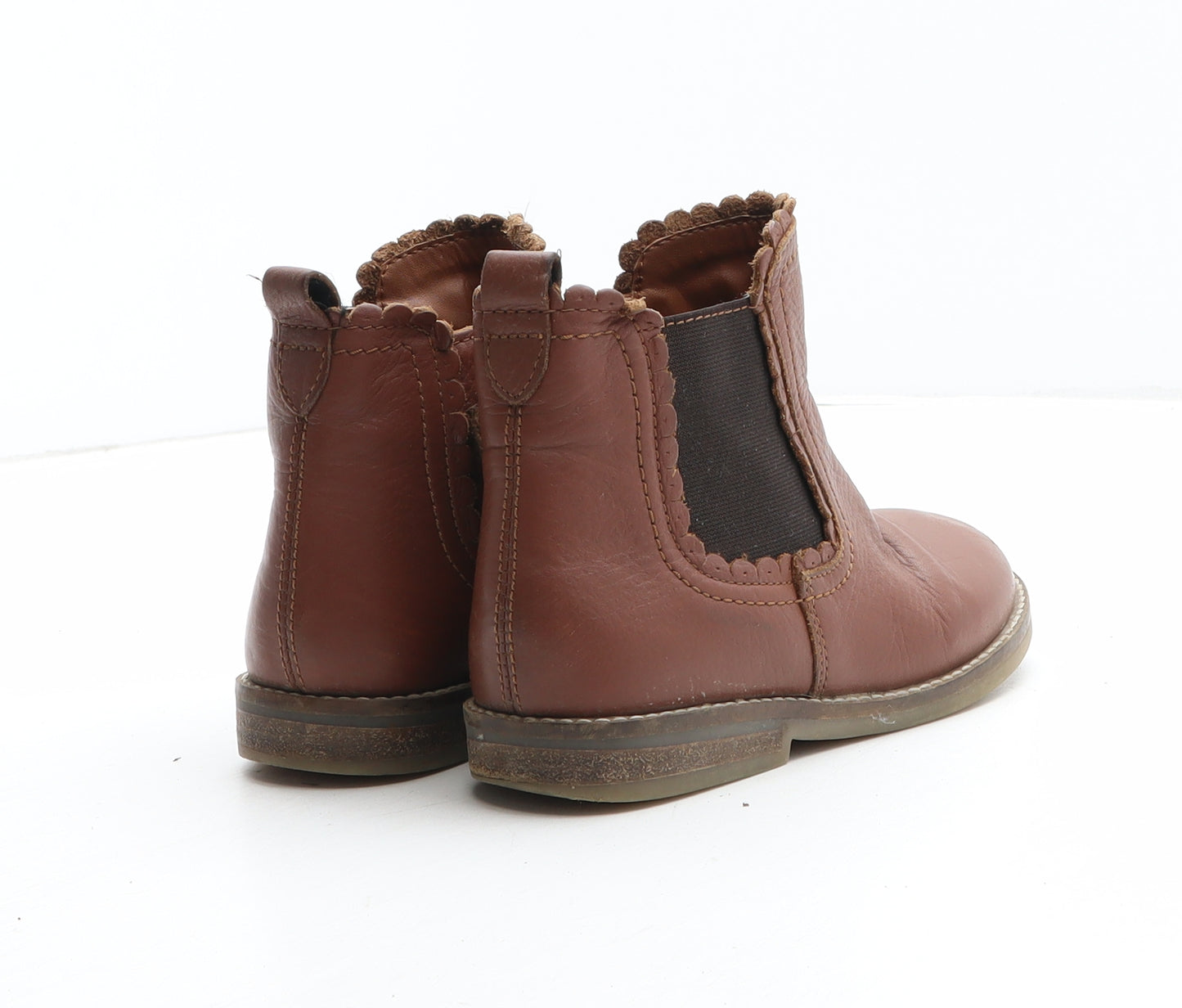 NEXT Girls Brown Synthetic Chelsea Boot UK 11