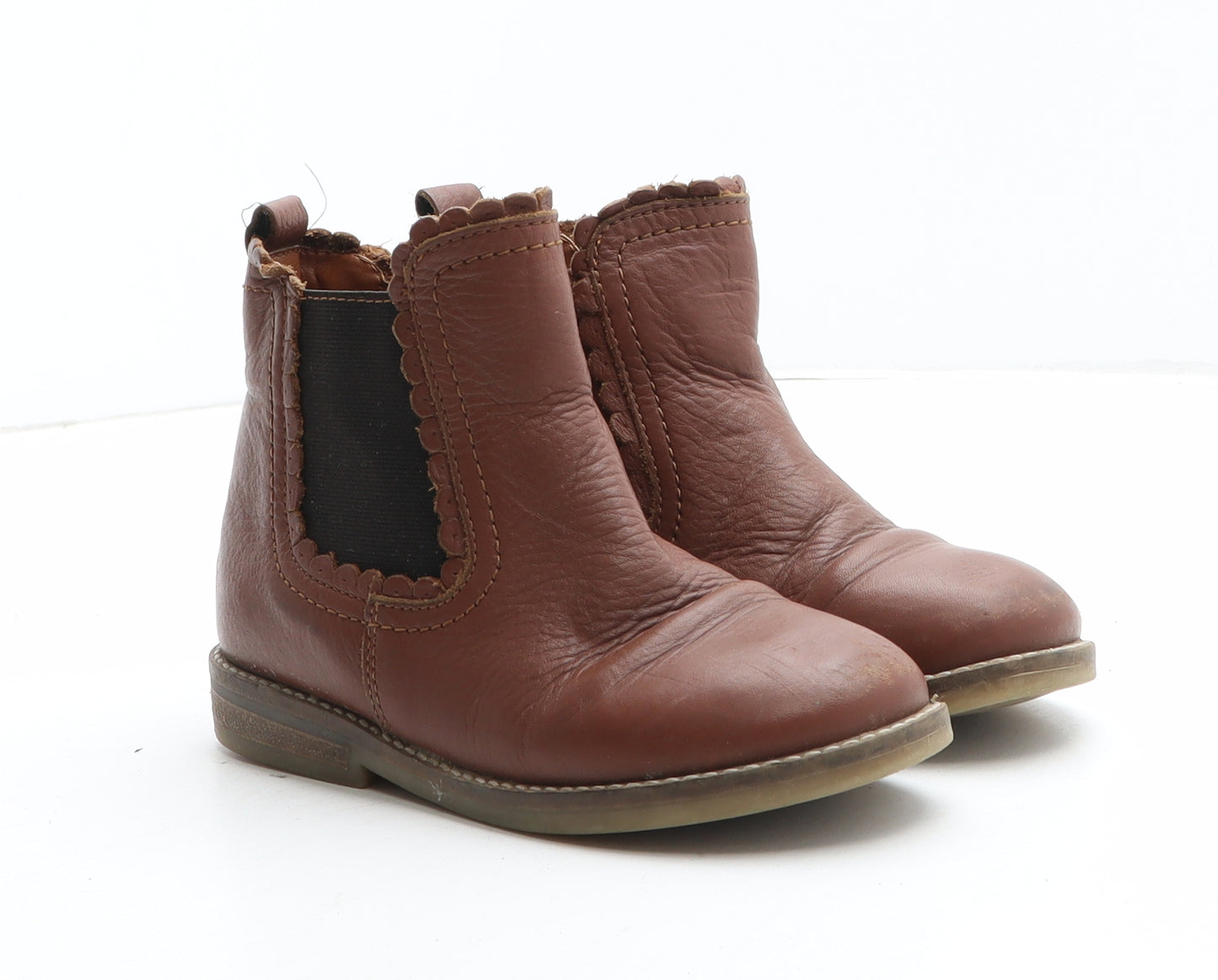 NEXT Girls Brown Synthetic Chelsea Boot UK 11