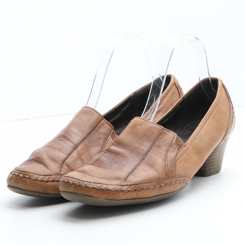 FootGlove Womens Brown Synthetic Court Heel UK