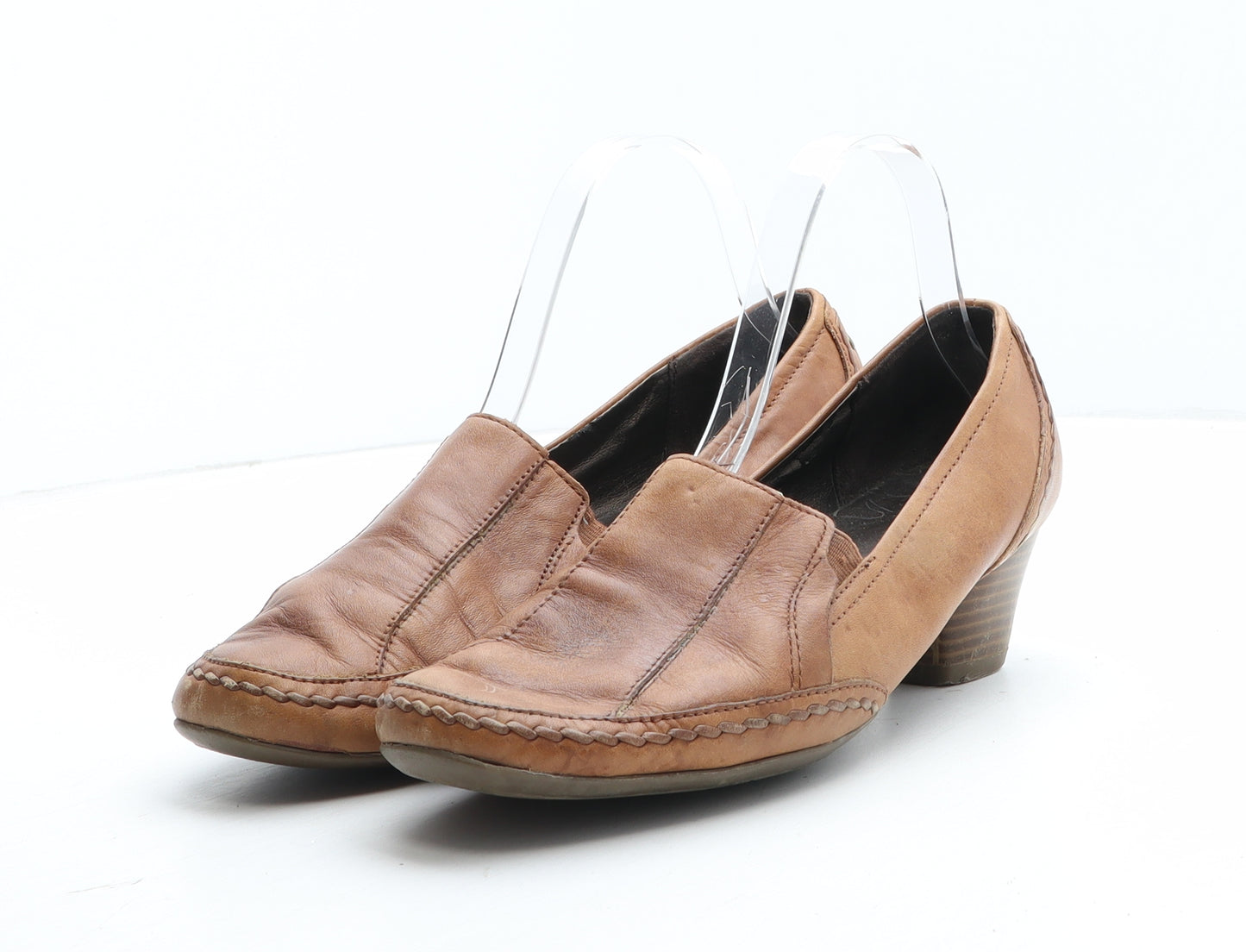 FootGlove Womens Brown Synthetic Court Heel UK