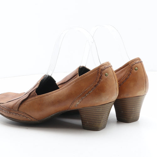 FootGlove Womens Brown Synthetic Court Heel UK