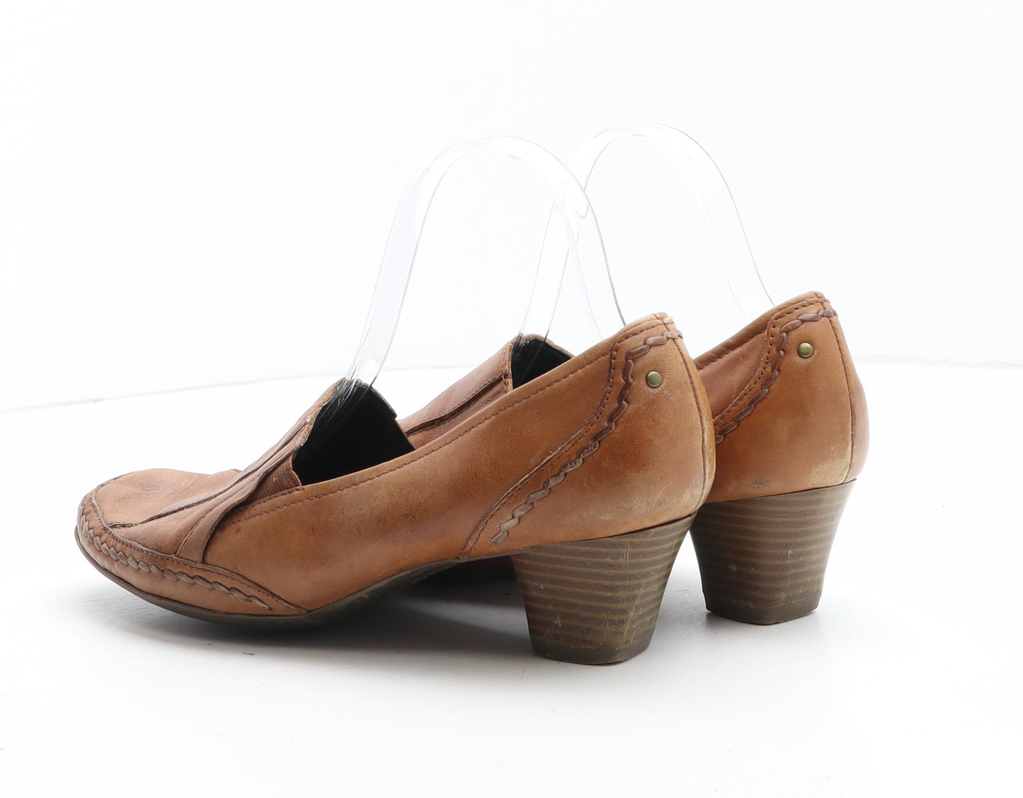 FootGlove Womens Brown Synthetic Court Heel UK