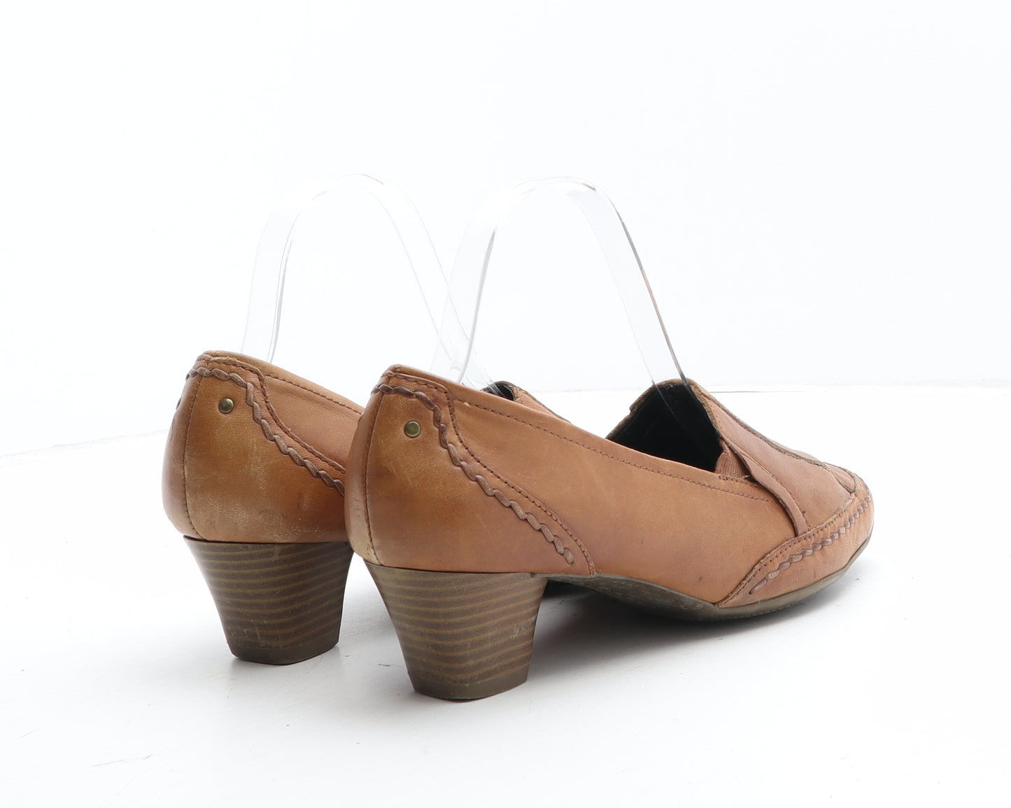 FootGlove Womens Brown Synthetic Court Heel UK
