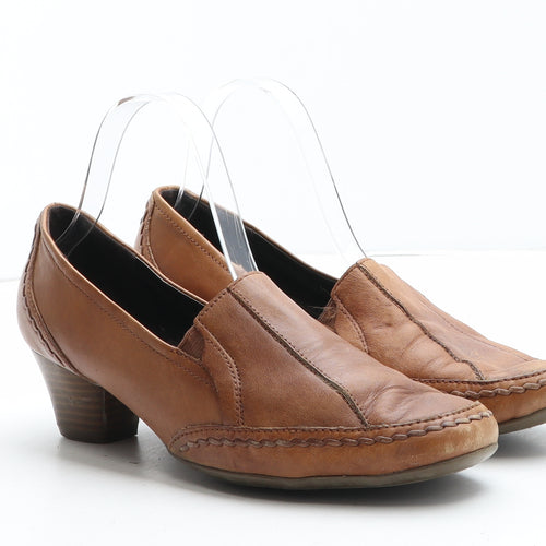 FootGlove Womens Brown Synthetic Court Heel UK