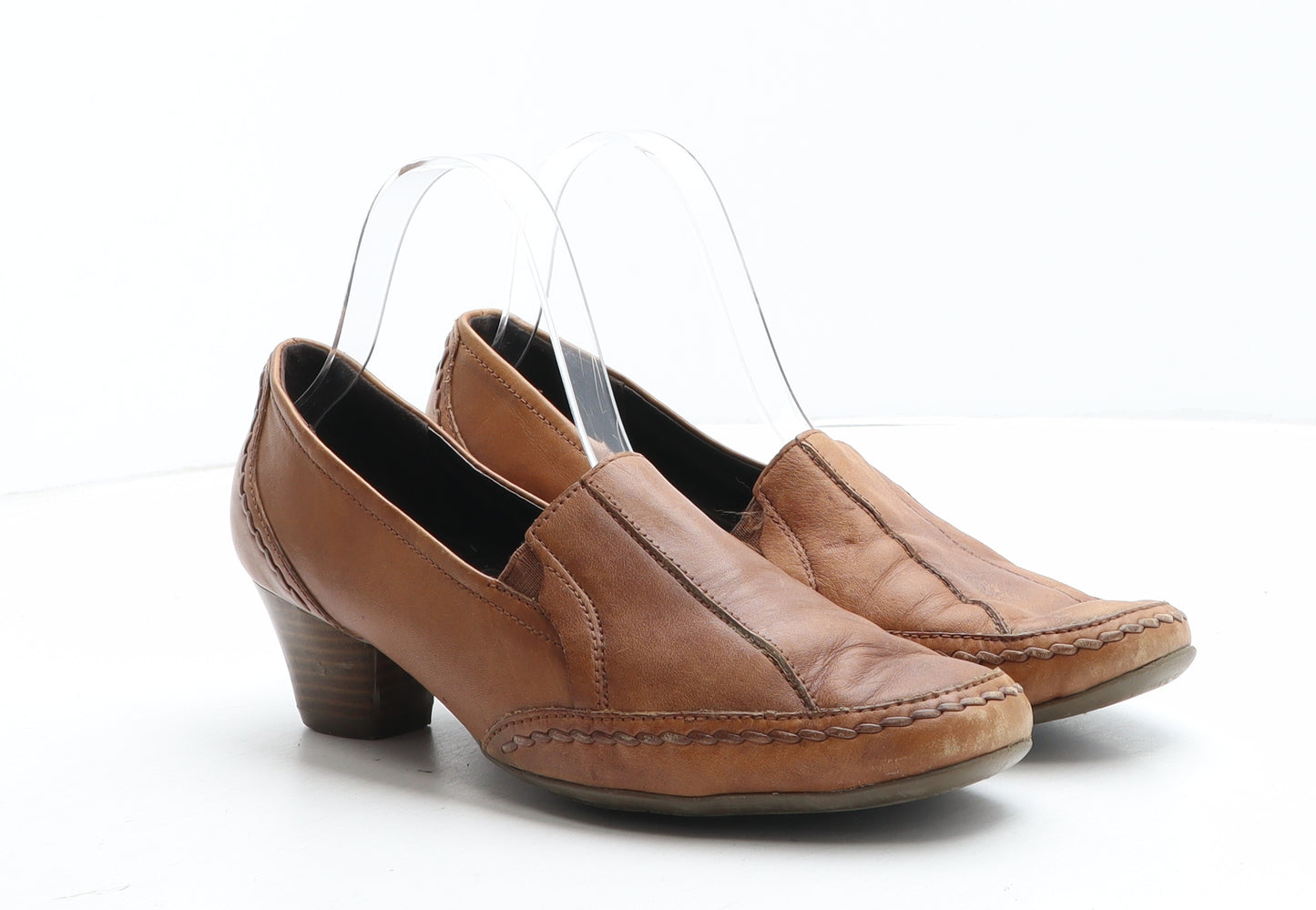 FootGlove Womens Brown Synthetic Court Heel UK