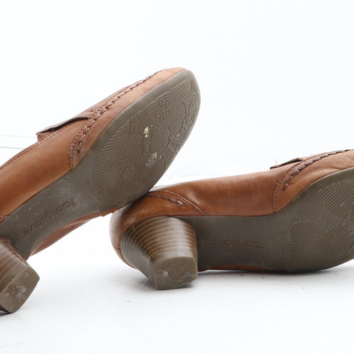 FootGlove Womens Brown Synthetic Court Heel UK