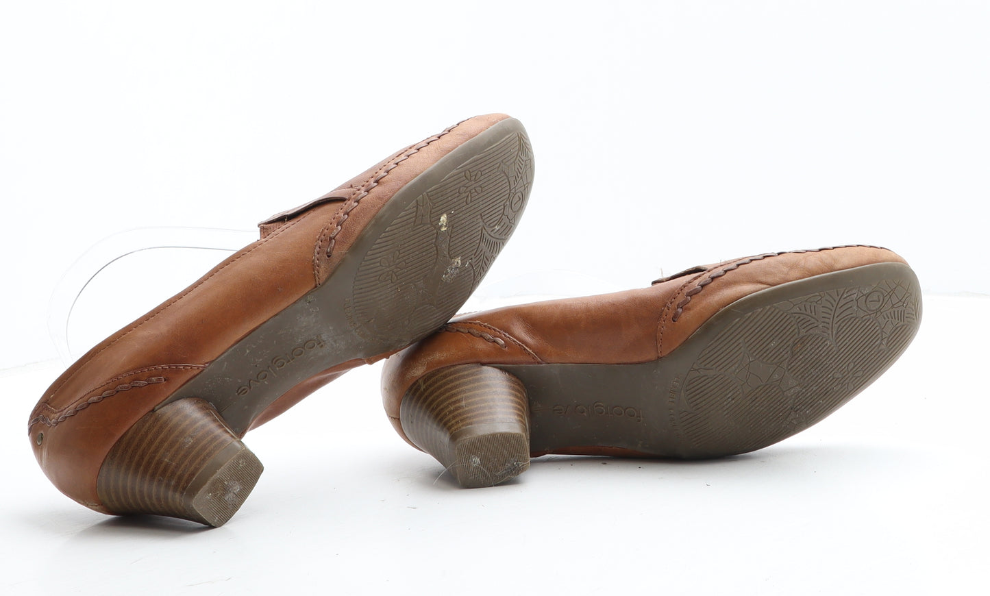 FootGlove Womens Brown Synthetic Court Heel UK