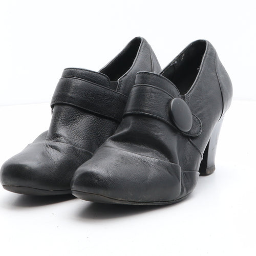 Clarks Womens Black Synthetic Court Heel UK