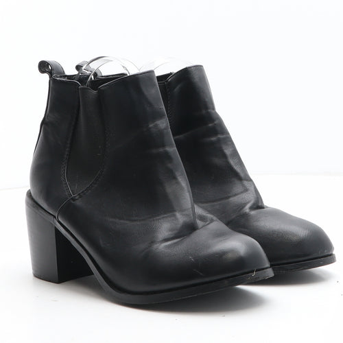Shu Sole Womens Black Synthetic Chelsea Boot UK