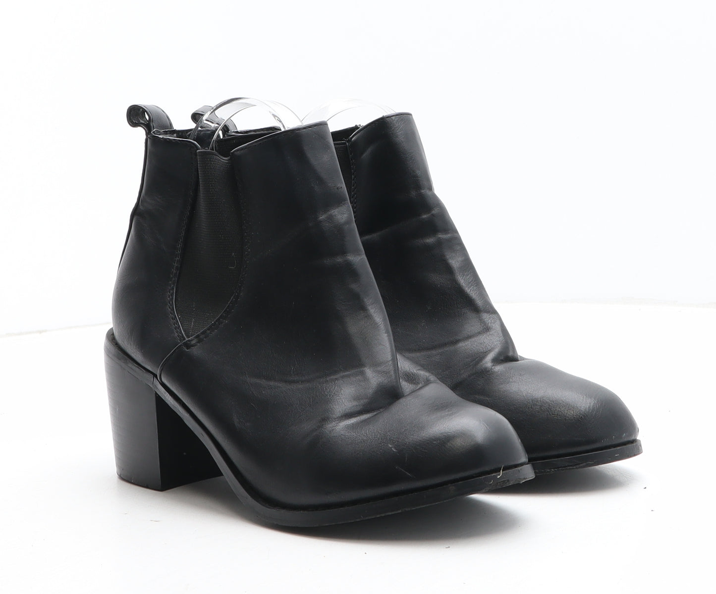 Shu Sole Womens Black Synthetic Chelsea Boot UK
