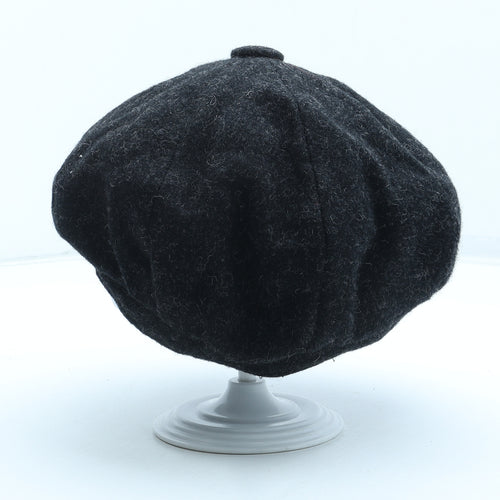 Preworn Mens Grey Wool Peaked Cap Size S