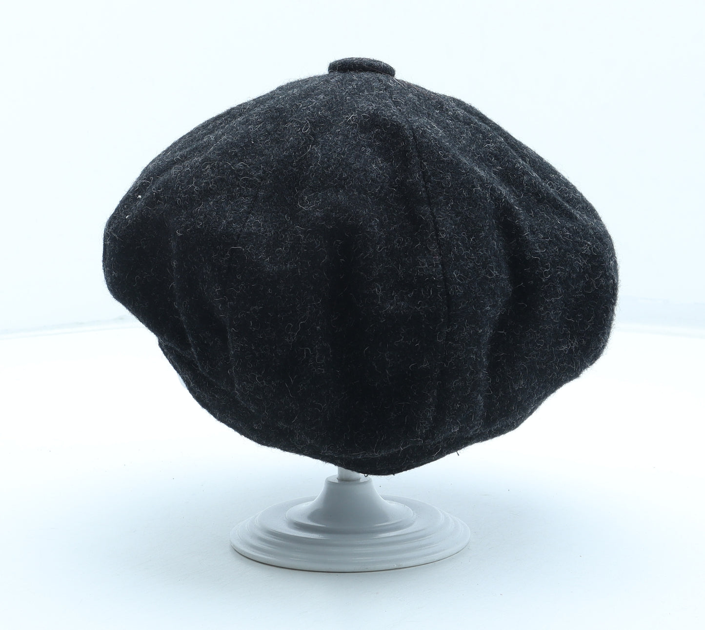 Preworn Mens Grey Wool Peaked Cap Size S