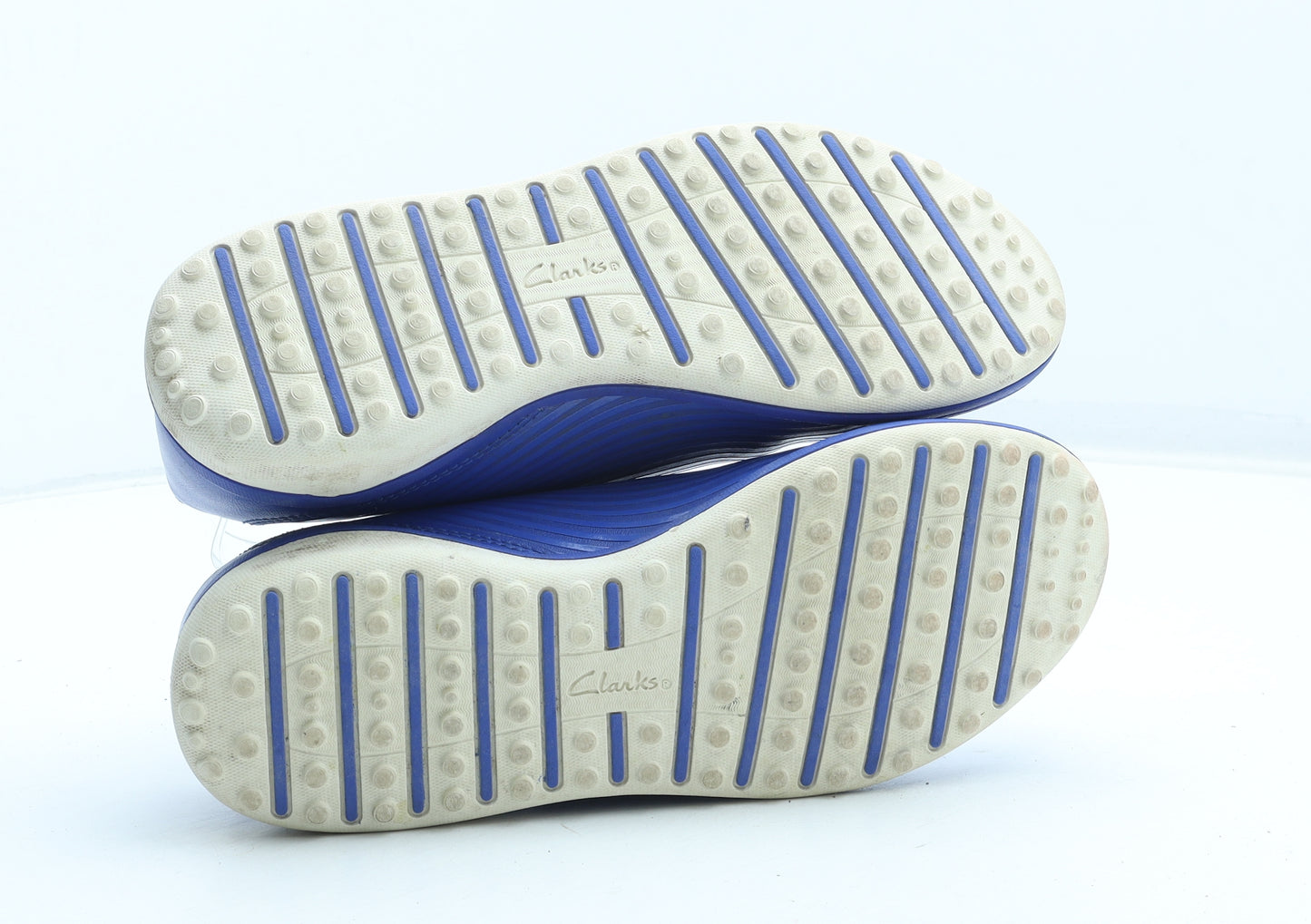 Clarks Boys Blue Plastic Trainer UK 3.5
