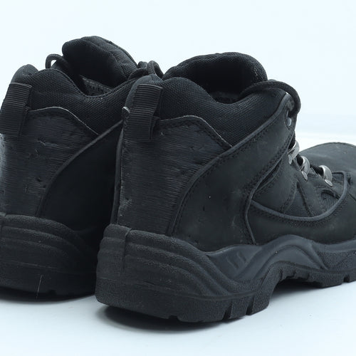 Amblers Safety Womens Black Polyester Combat Boot UK