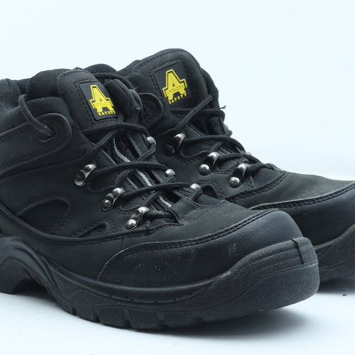 Amblers Safety Womens Black Polyester Combat Boot UK