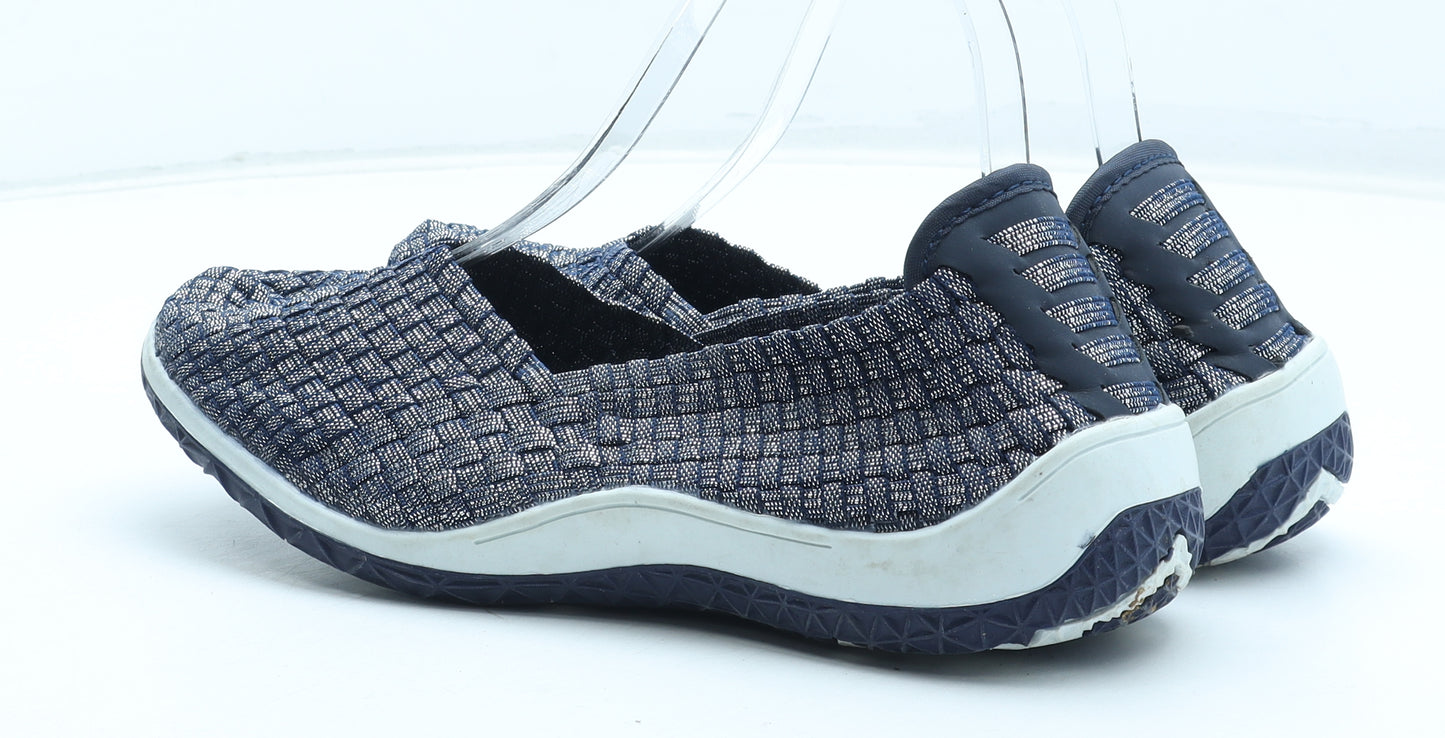 Shuropody Womens Blue Polyester Trainer UK