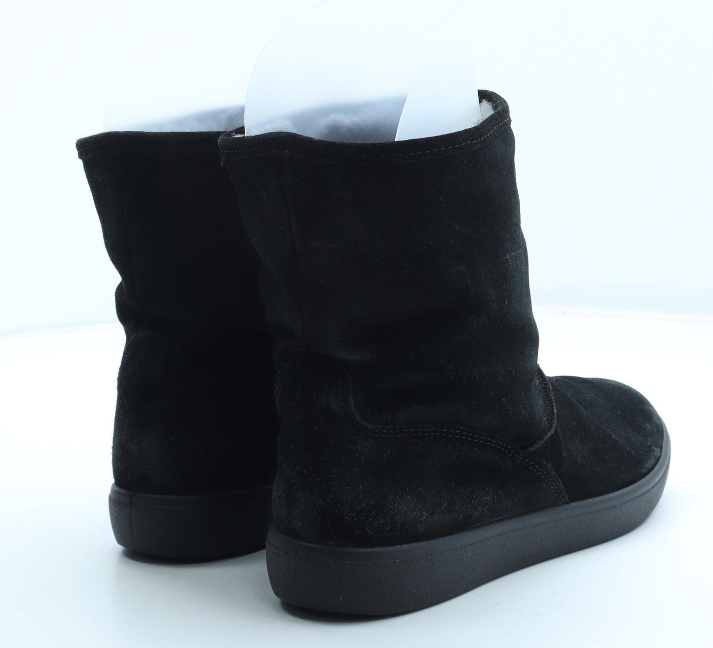 Hotter Womens Black Polyester Shearling Style Boot UK