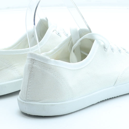Primark Womens White Polyester Trainer UK