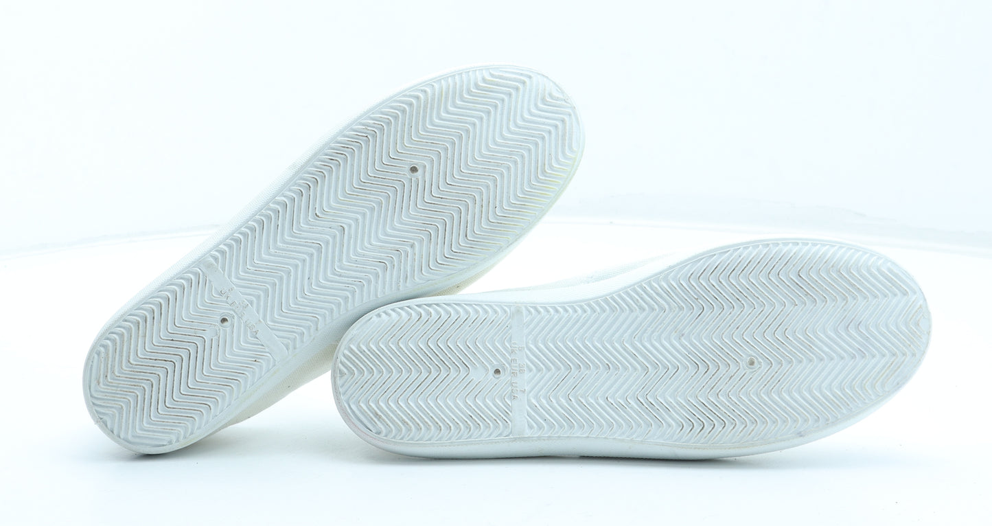 Primark Womens White Polyester Trainer UK