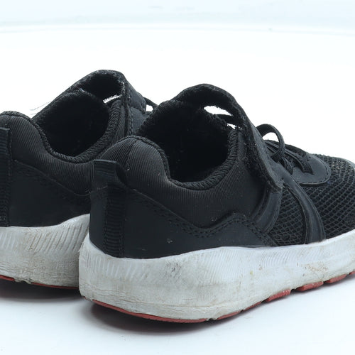 F&F Boys Black Polyester Trainer UK 7 25