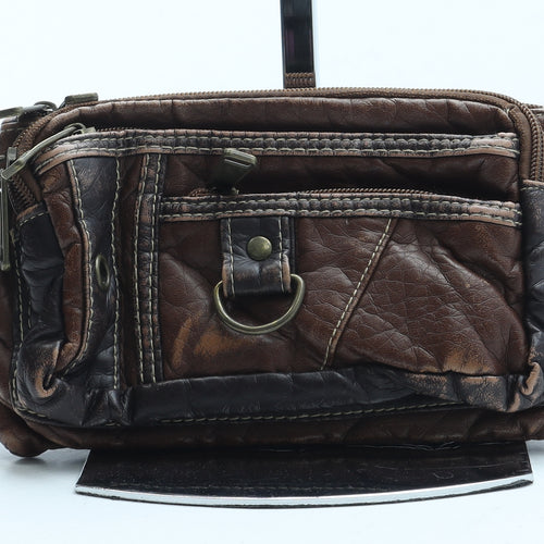 Preworn Womens Brown Leather Belt Bag & Waist Pack Size Small