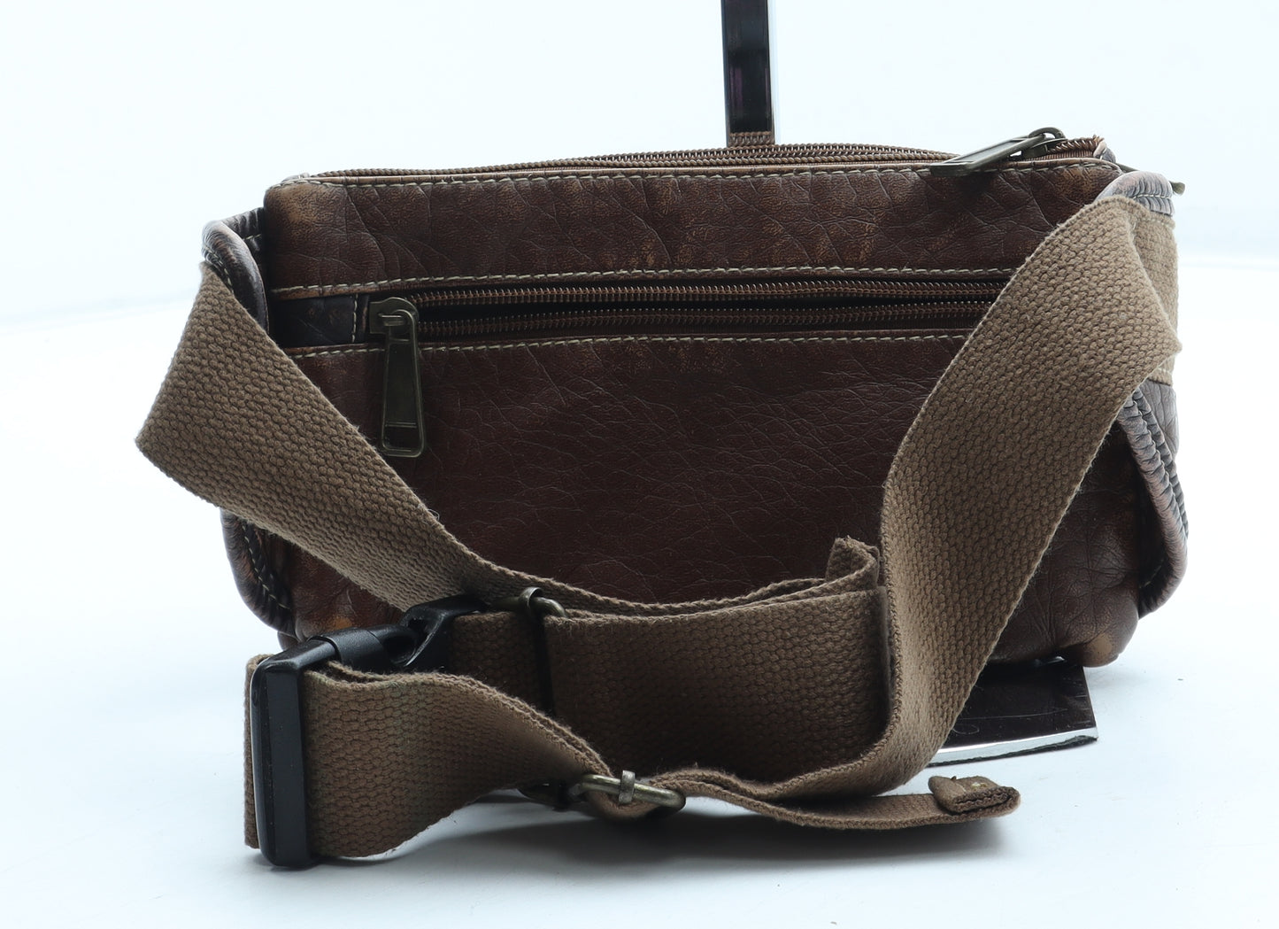 Preworn Womens Brown Leather Belt Bag & Waist Pack Size Small