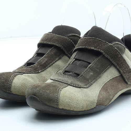 NEXT Mens Brown Leather Trainer Casual UK 6 39