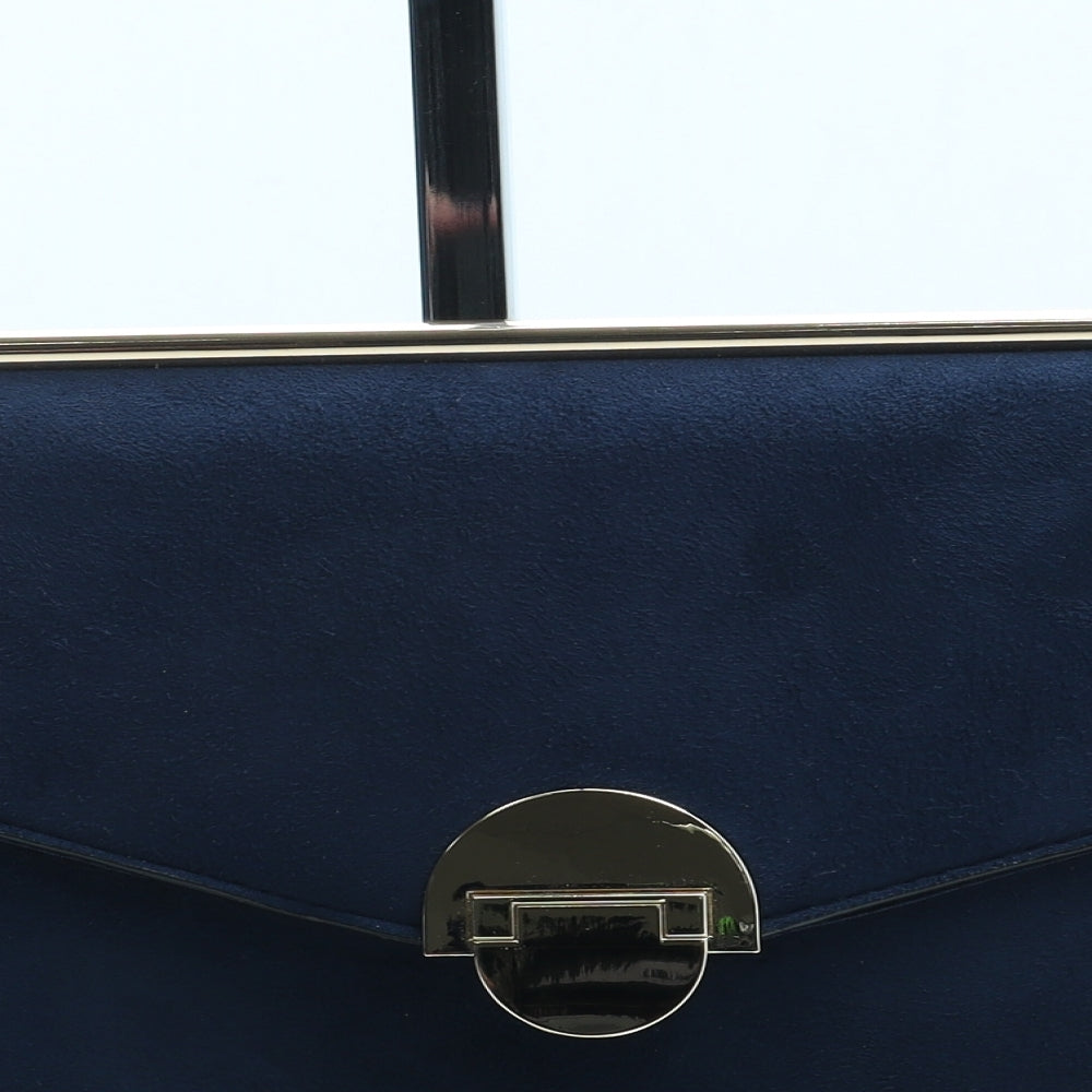 New Look Womens Blue Polyurethane Clutch Size Small