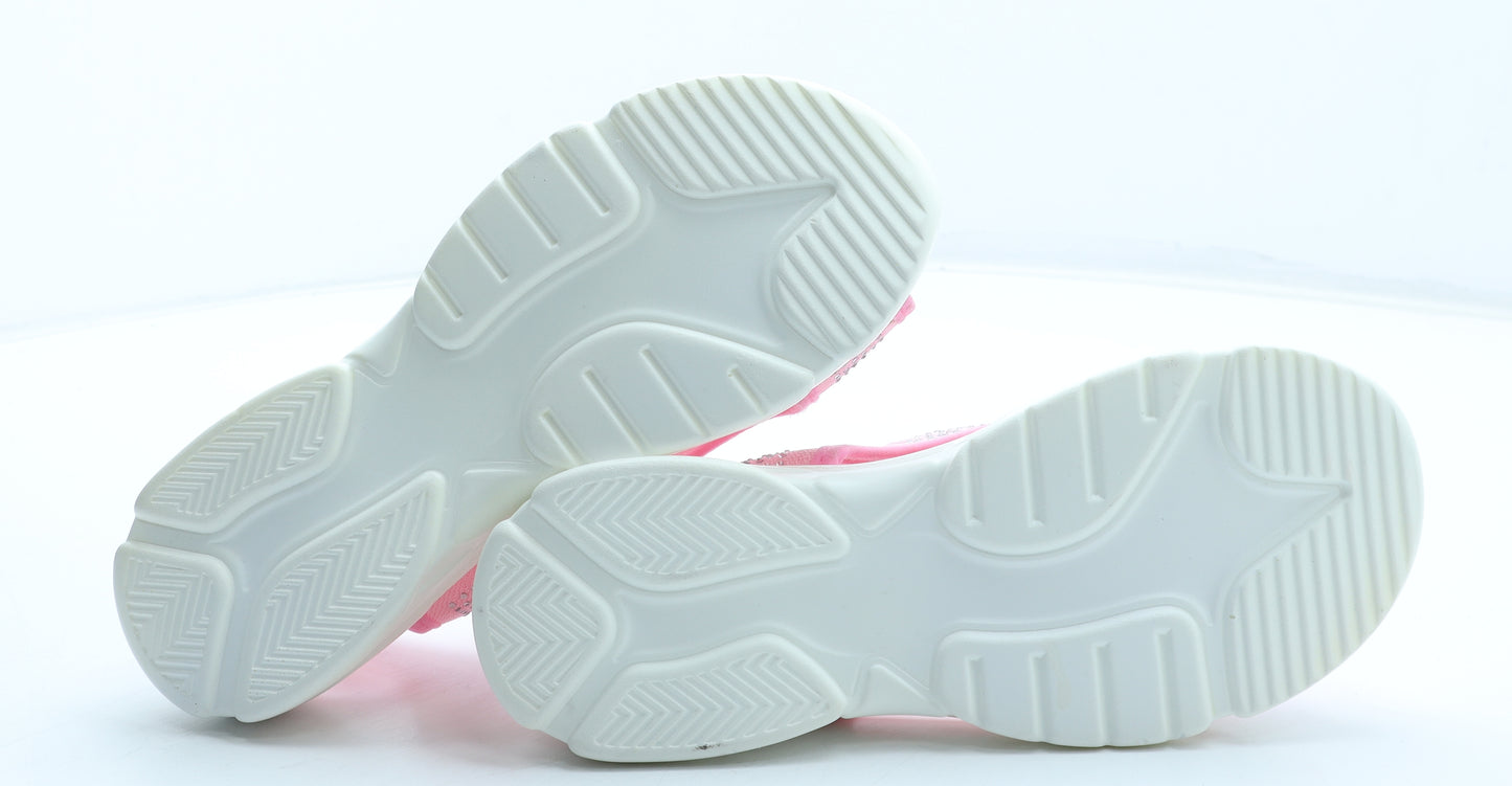 Preworn Womens Pink Polyester Slip On Sandal UK - Estimated UK Size 6
