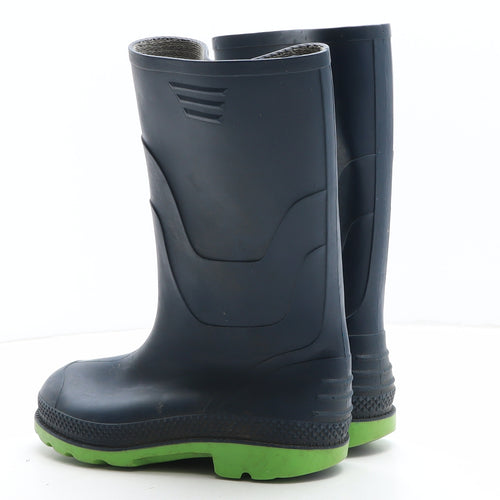 Preworn Boys Blue Synthetic Wellies Boot UK 1