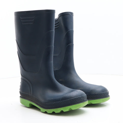 Preworn Boys Blue Synthetic Wellies Boot UK 1