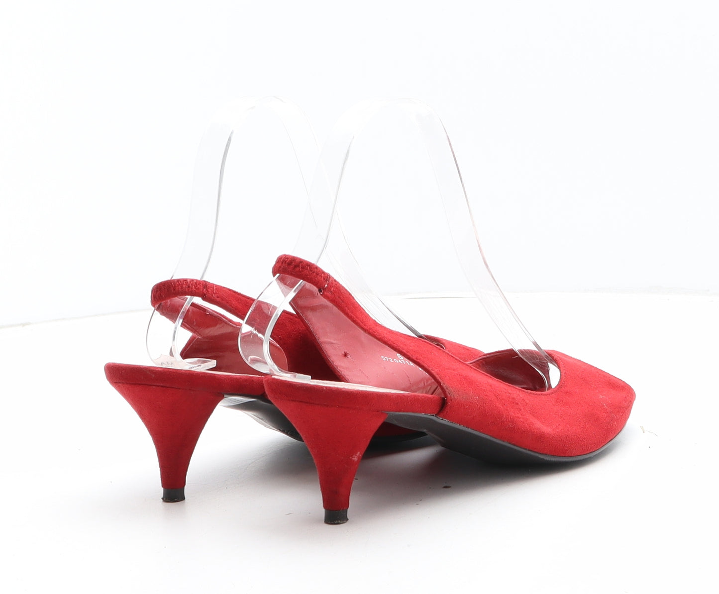Marks and Spencer Womens Red Synthetic Slingback Heel UK