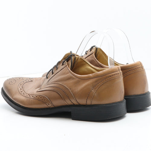 Cotswold Mens Brown Synthetic Brogue Dress UK 9