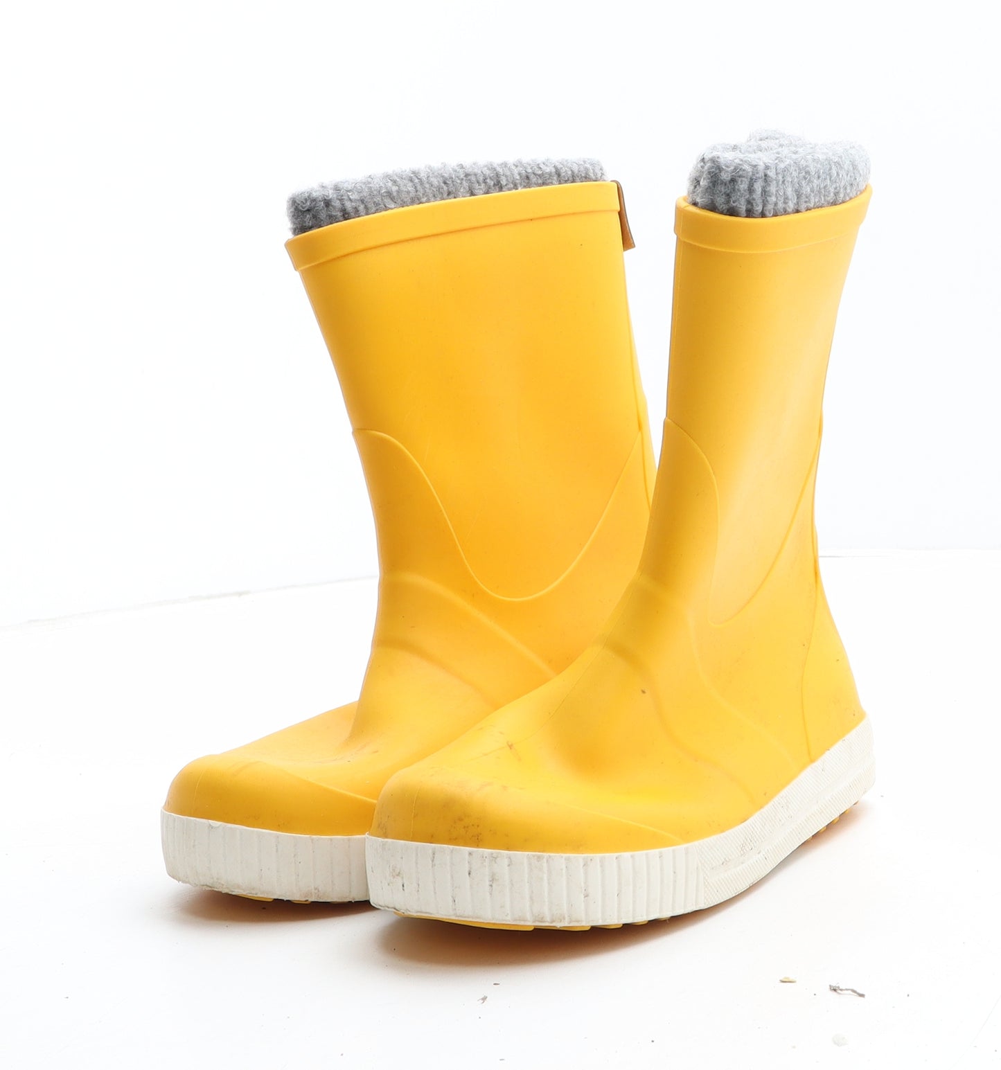 Term Boys Yellow Synthetic Wellies Boot UK 12.5