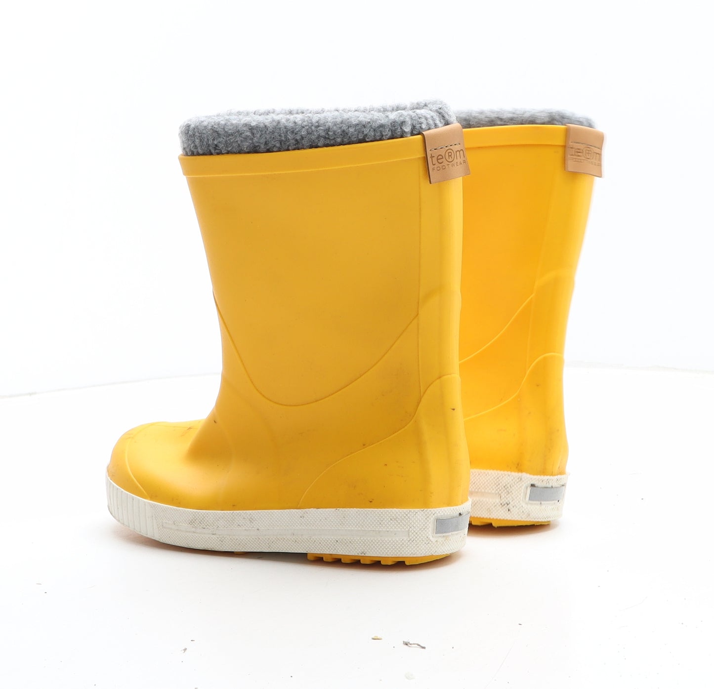 Term Boys Yellow Synthetic Wellies Boot UK 12.5