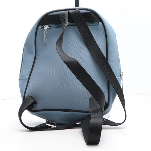 Lacoste Womens Blue PVC Backpack Size Small