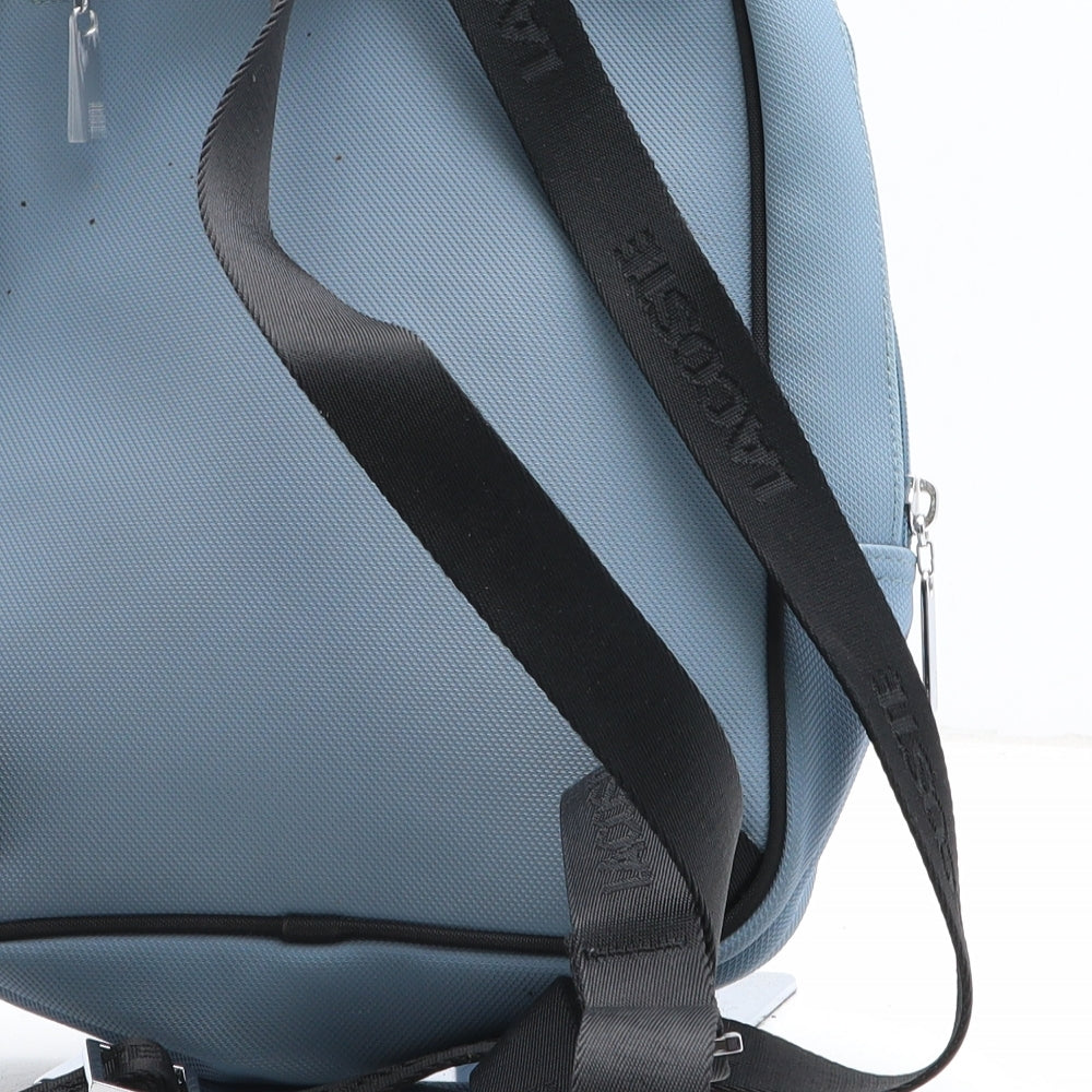 Lacoste Womens Blue PVC Backpack Size Small